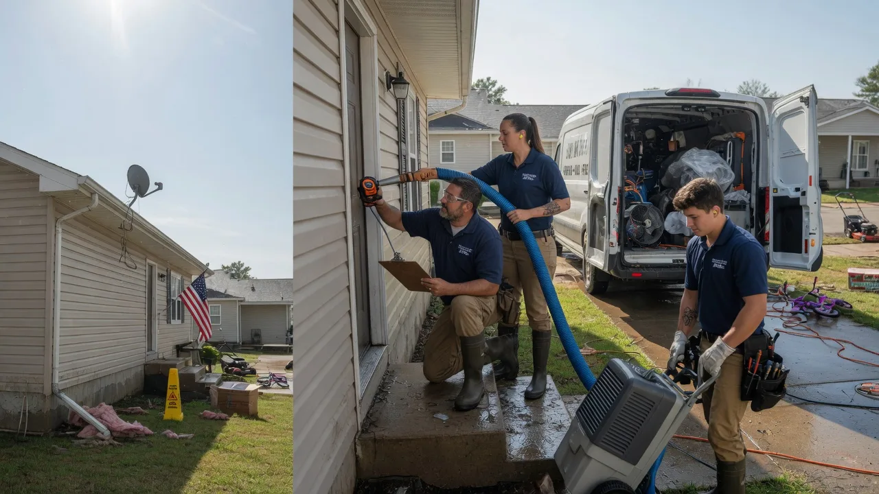 Ceiling Water Damage Restoration in Liberty, KS near me